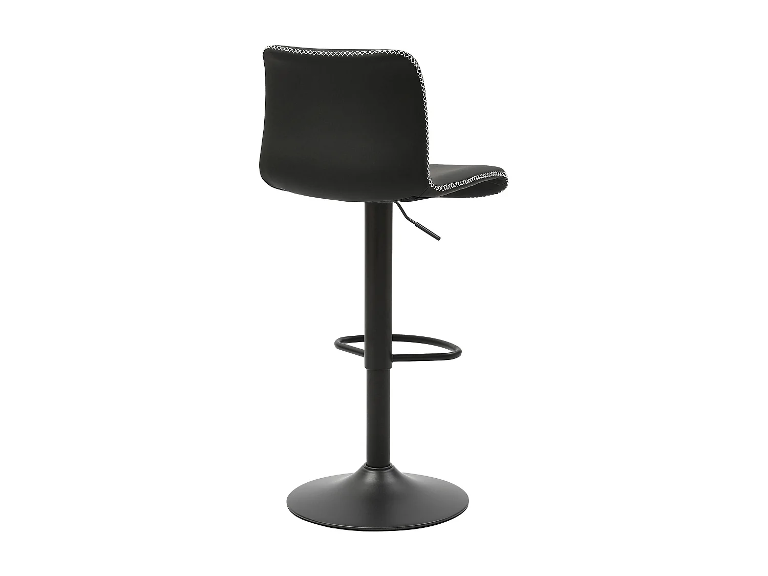 Tabouret de bar - Similicuir - Noir - Henchy