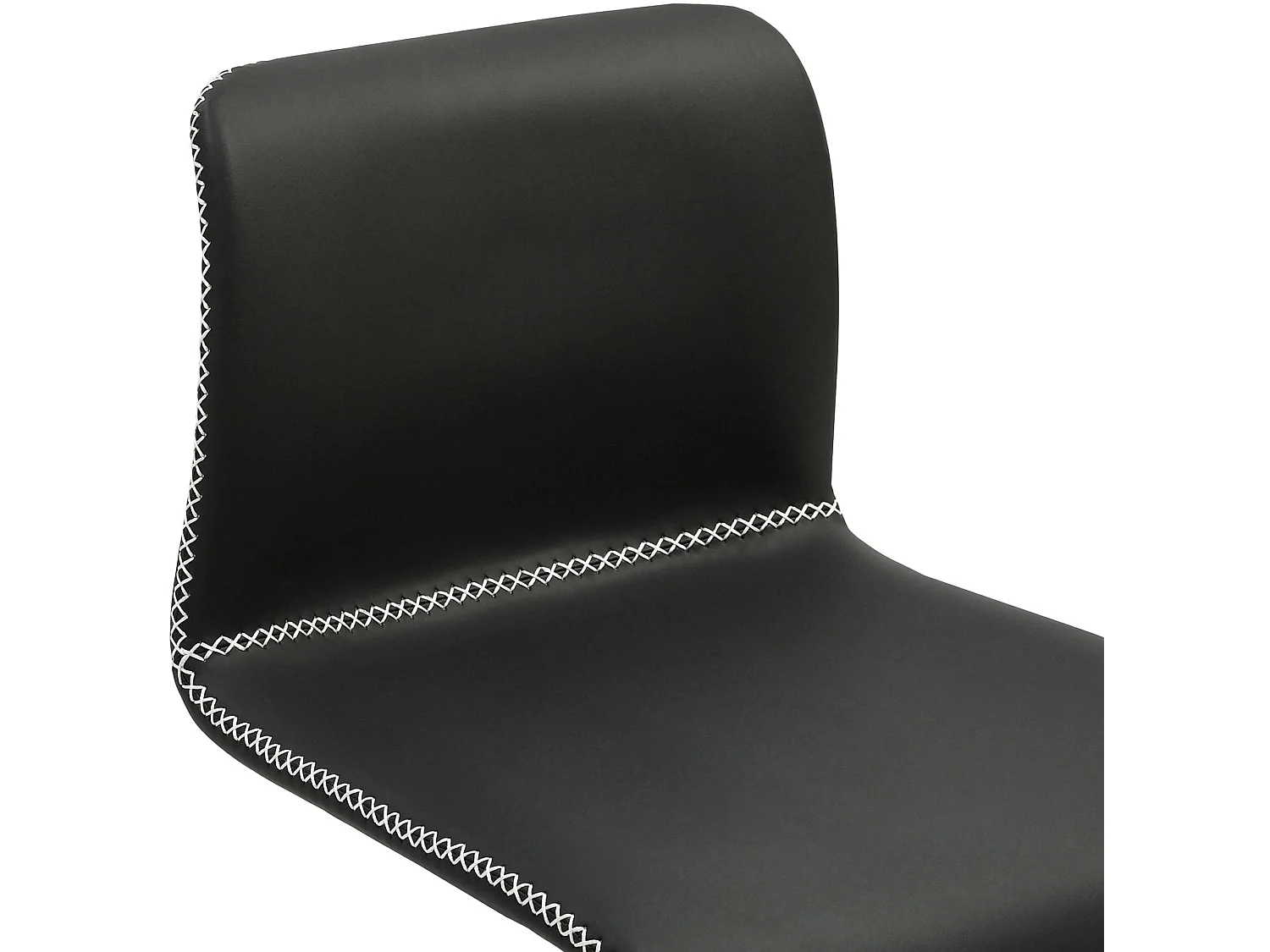Tabouret de bar - Similicuir - Noir - Henchy