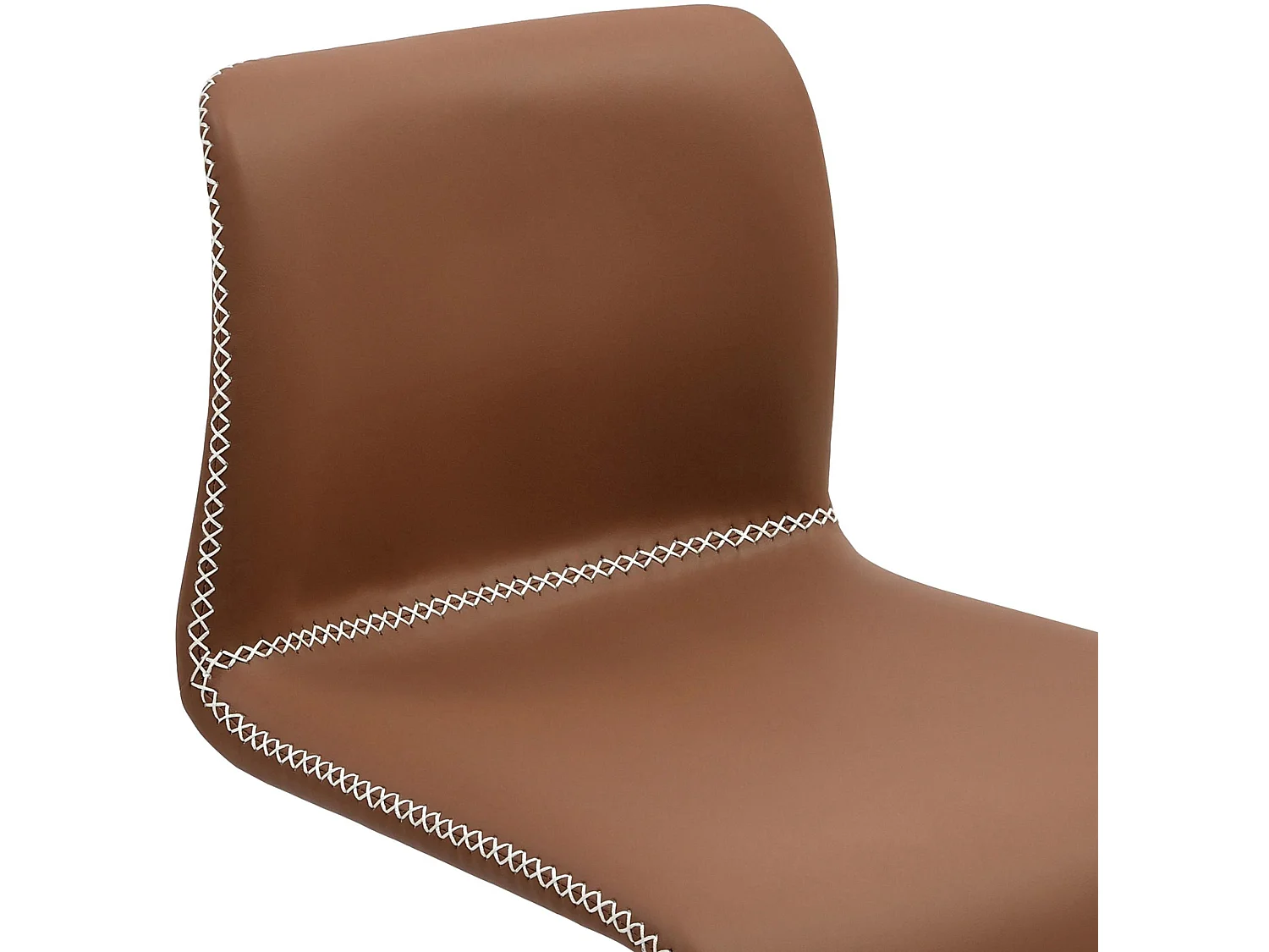 Tabouret de bar - Similicuir - Marron - Henchy