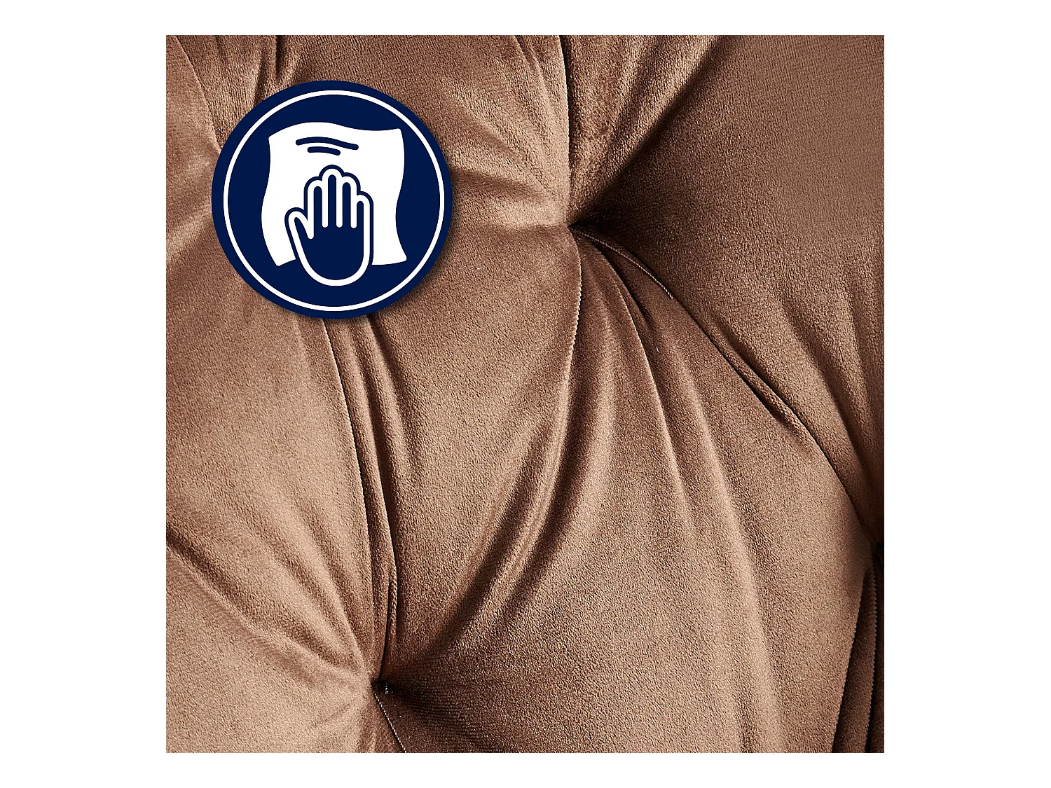 chaises avec accoudoirs - Velours - Marron - Cassis