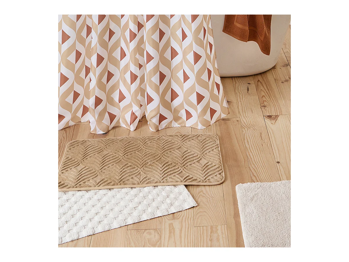 Tapis de bain texturé mémoire de forme 50x80cm