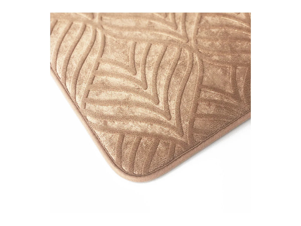 Tapis de bain texturé mémoire de forme 50x80cm