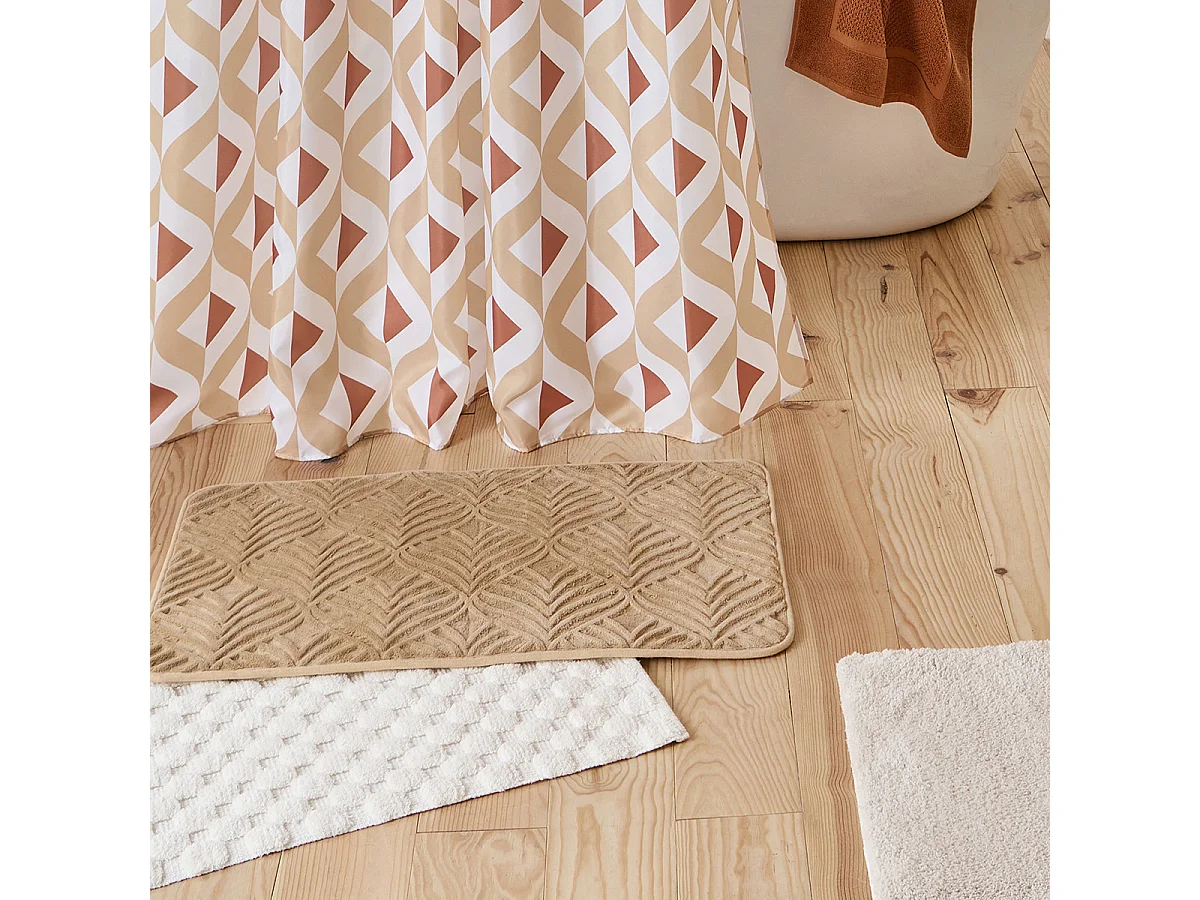 Tapis de bain texturé mémoire de forme 50x80cm