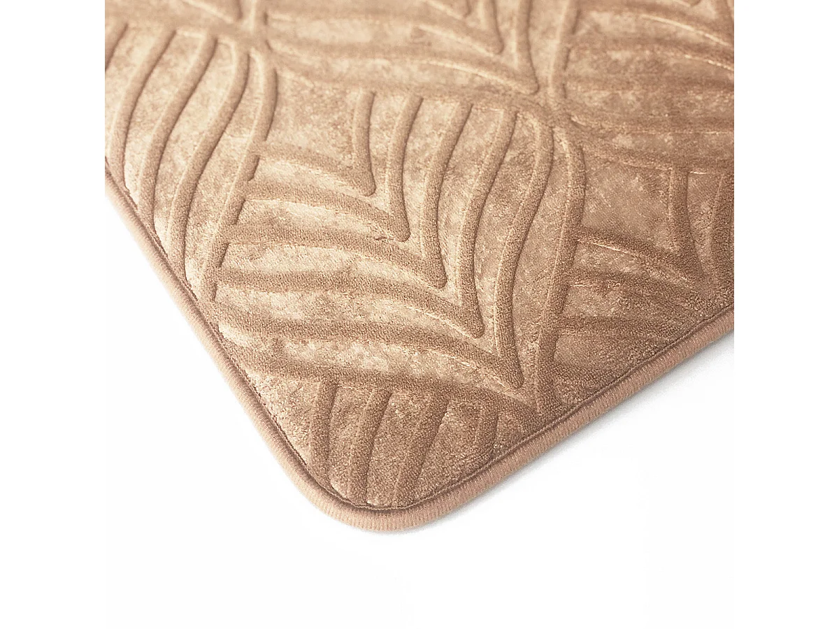 Tapis de bain texturé mémoire de forme 50x80cm