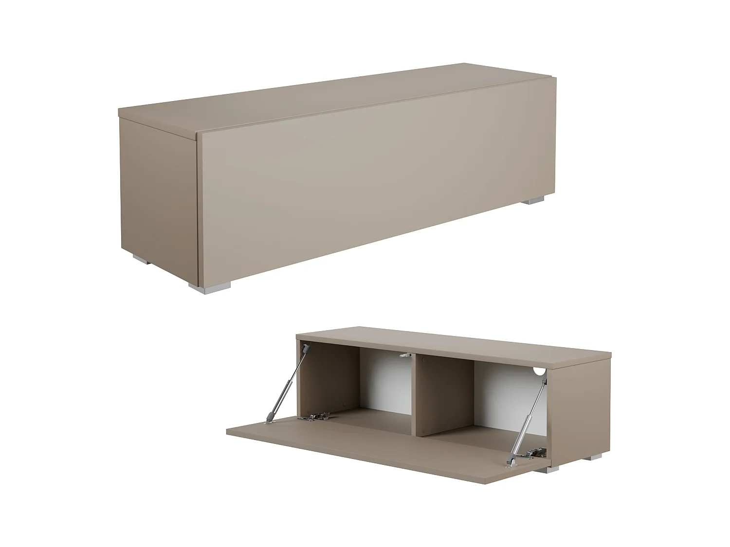 Meuble TV 105 cm 140 cm Banc Télé  Suspendu Banc Télévision Moderne Flottante pour Salon