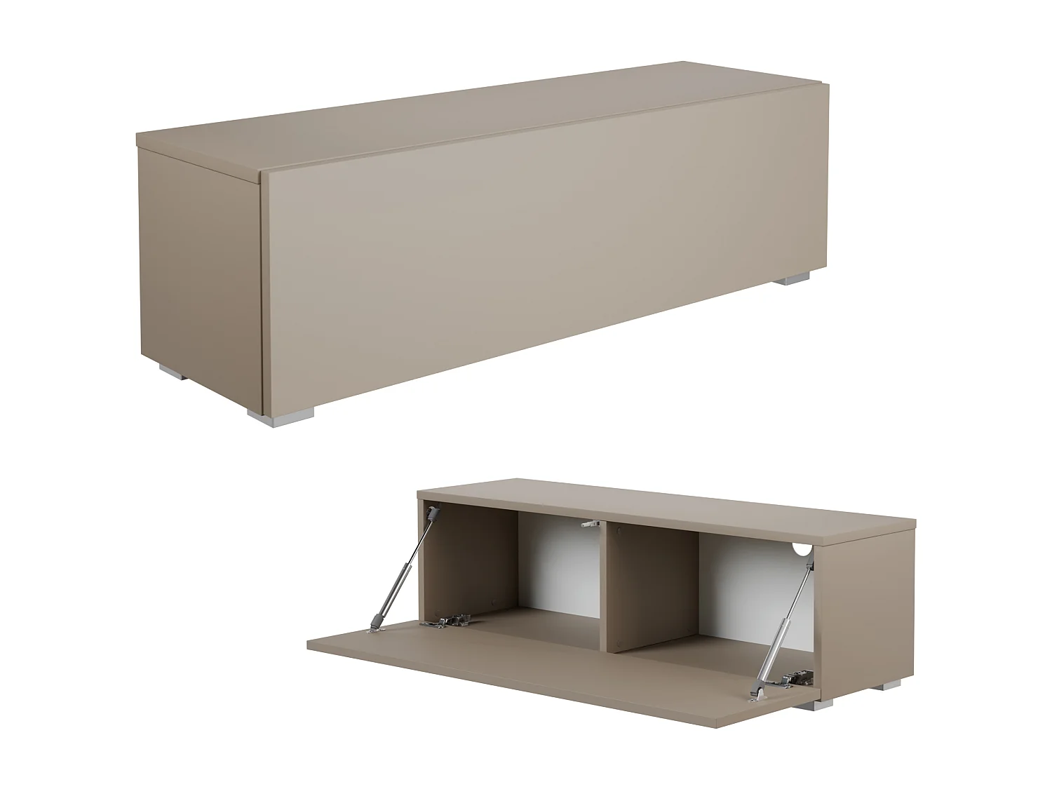 Meuble TV 105 cm 140 cm Banc Télé  Suspendu Banc Télévision Moderne Flottante pour Salon