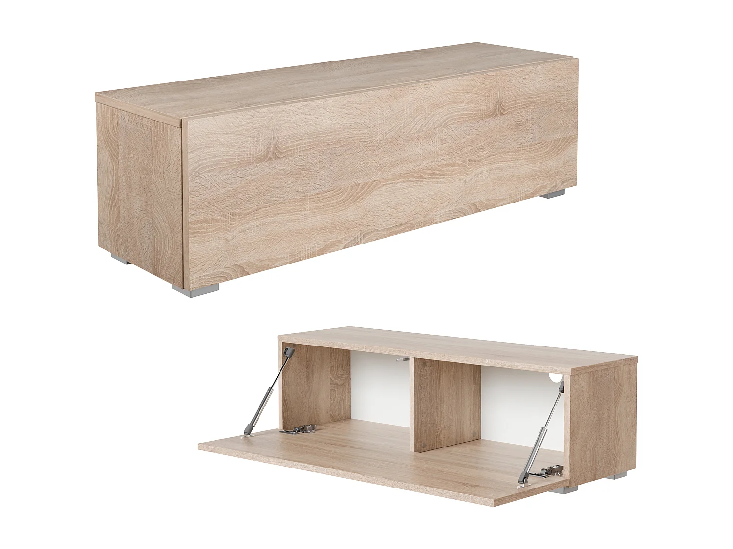 Meuble TV 105 cm 140 cm Banc Télé  Suspendu Banc Télévision Moderne Flottante pour Salon