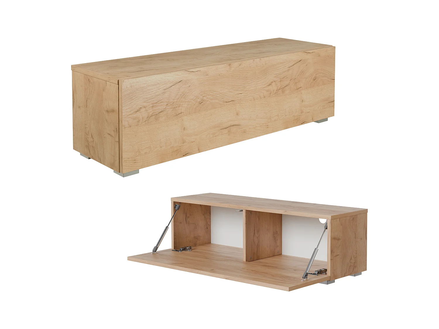 Meuble TV 105 cm 140 cm Banc Télé  Suspendu Banc Télévision Moderne Flottante pour Salon