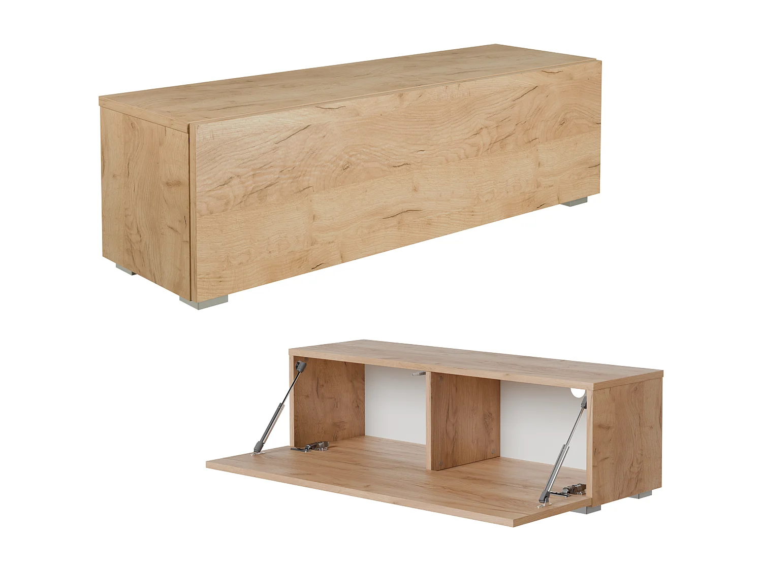 Meuble TV 105 cm 140 cm Banc Télé  Suspendu Banc Télévision Moderne Flottante pour Salon