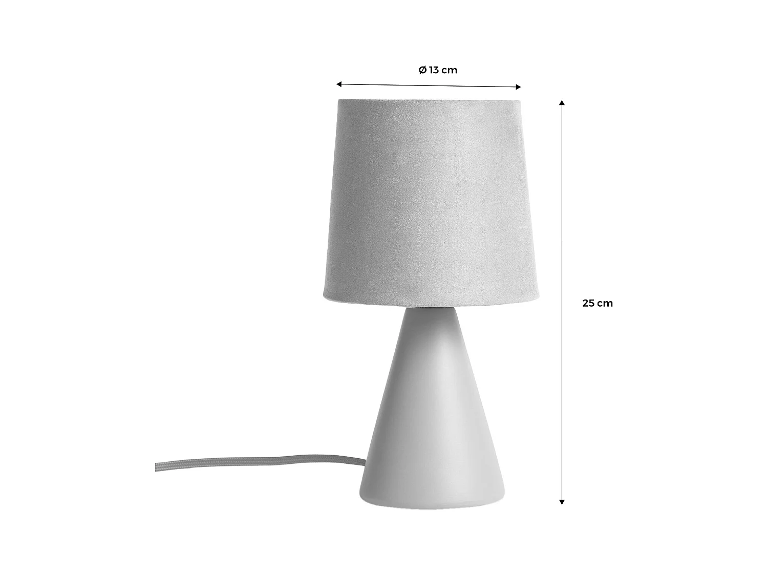 Lampe à poser céramique Alban vert olive Ø 13cm