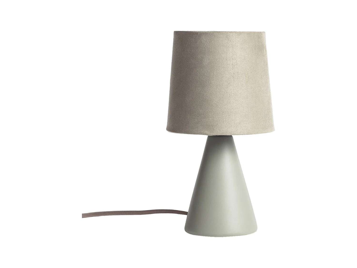 Lámpara de mesa interior cerámica, 13cm verde oliva
