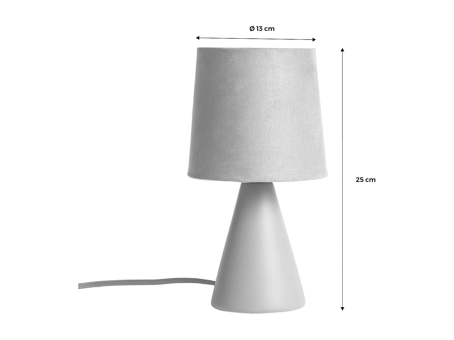Lampada in ceramica, 13cm, beige