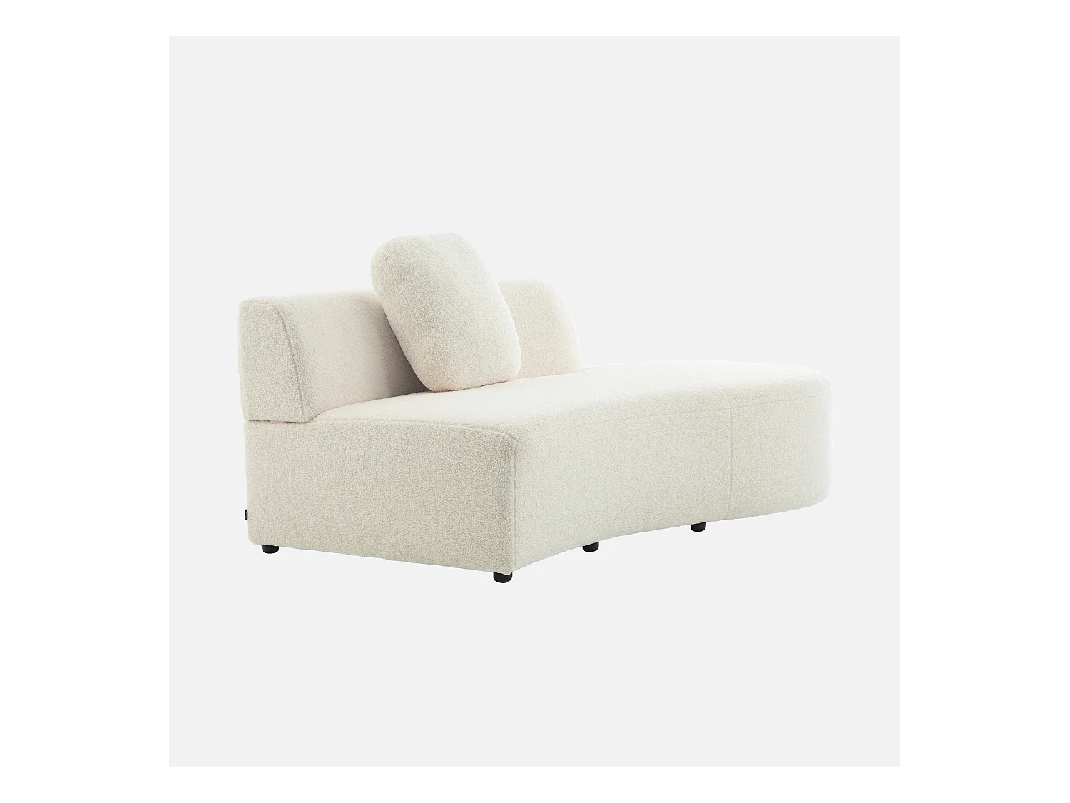 Sofá de 2-3 plazas borreguito crema