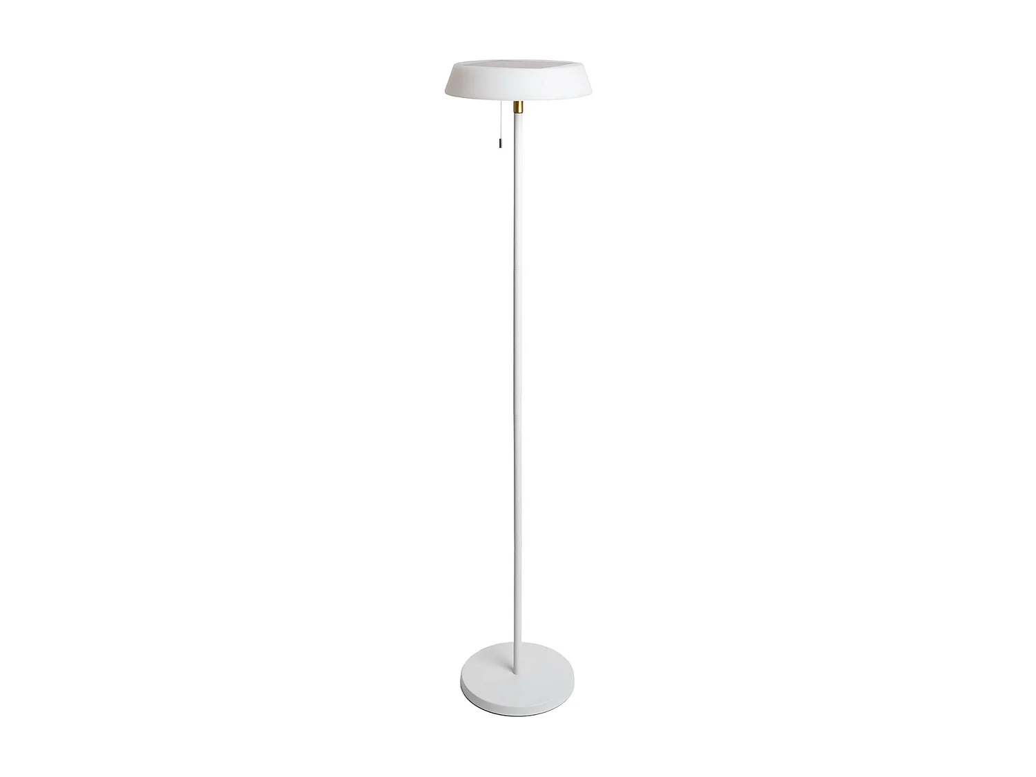 Lámpara solar led exterior, 150cm blanco