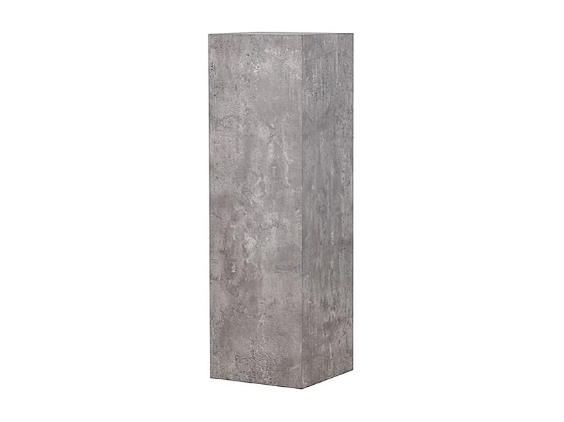 RamsvikH table d'angle piédestal gris.