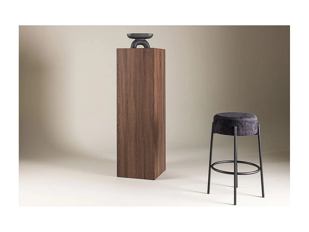 RamsvikH table d'angle piédestal brun.