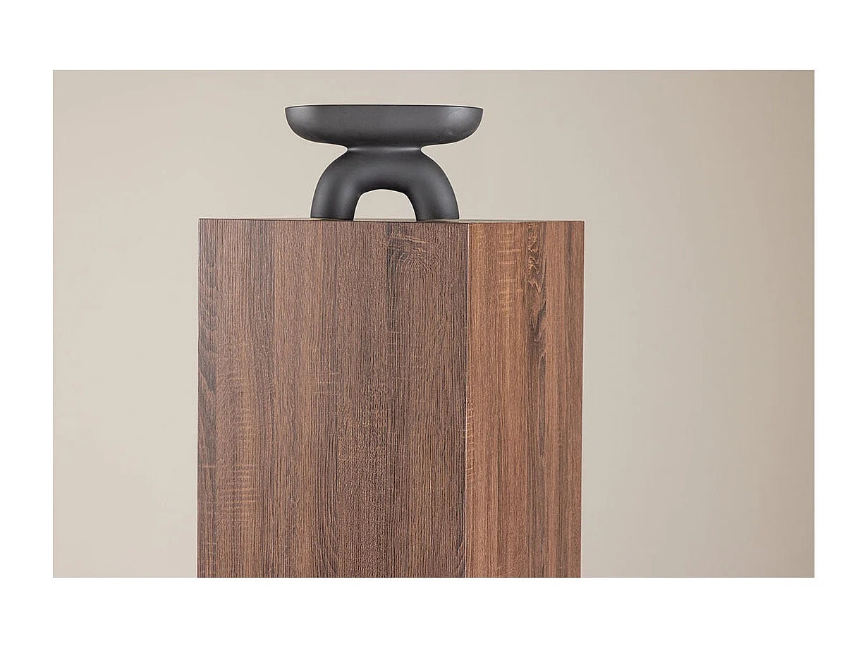 RamsvikH table d'angle piédestal brun.