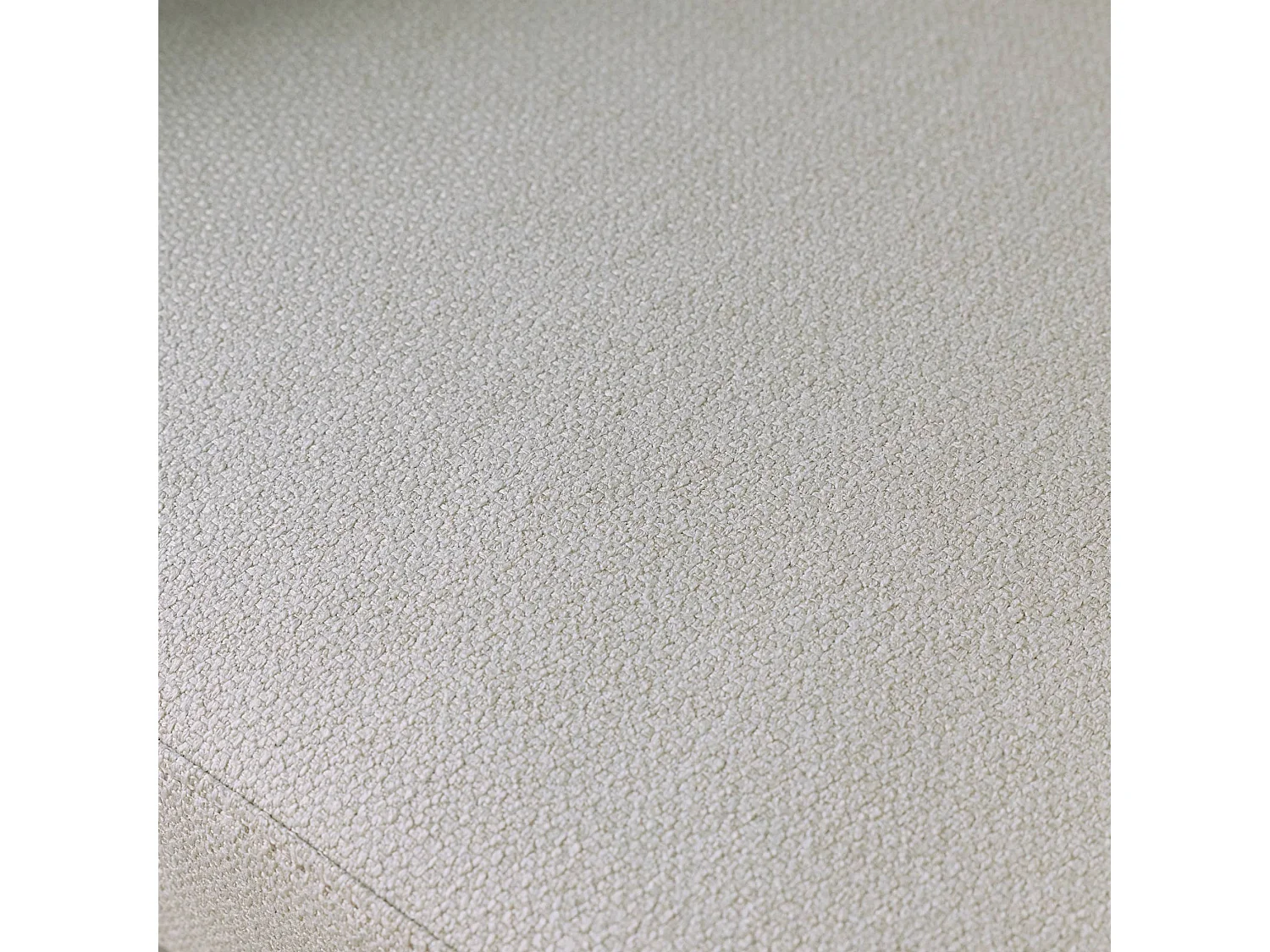 Poltrona tessuto schienale incurvato piedi metallo, Cristo, Bianco, 81.5x72.5x69 cm