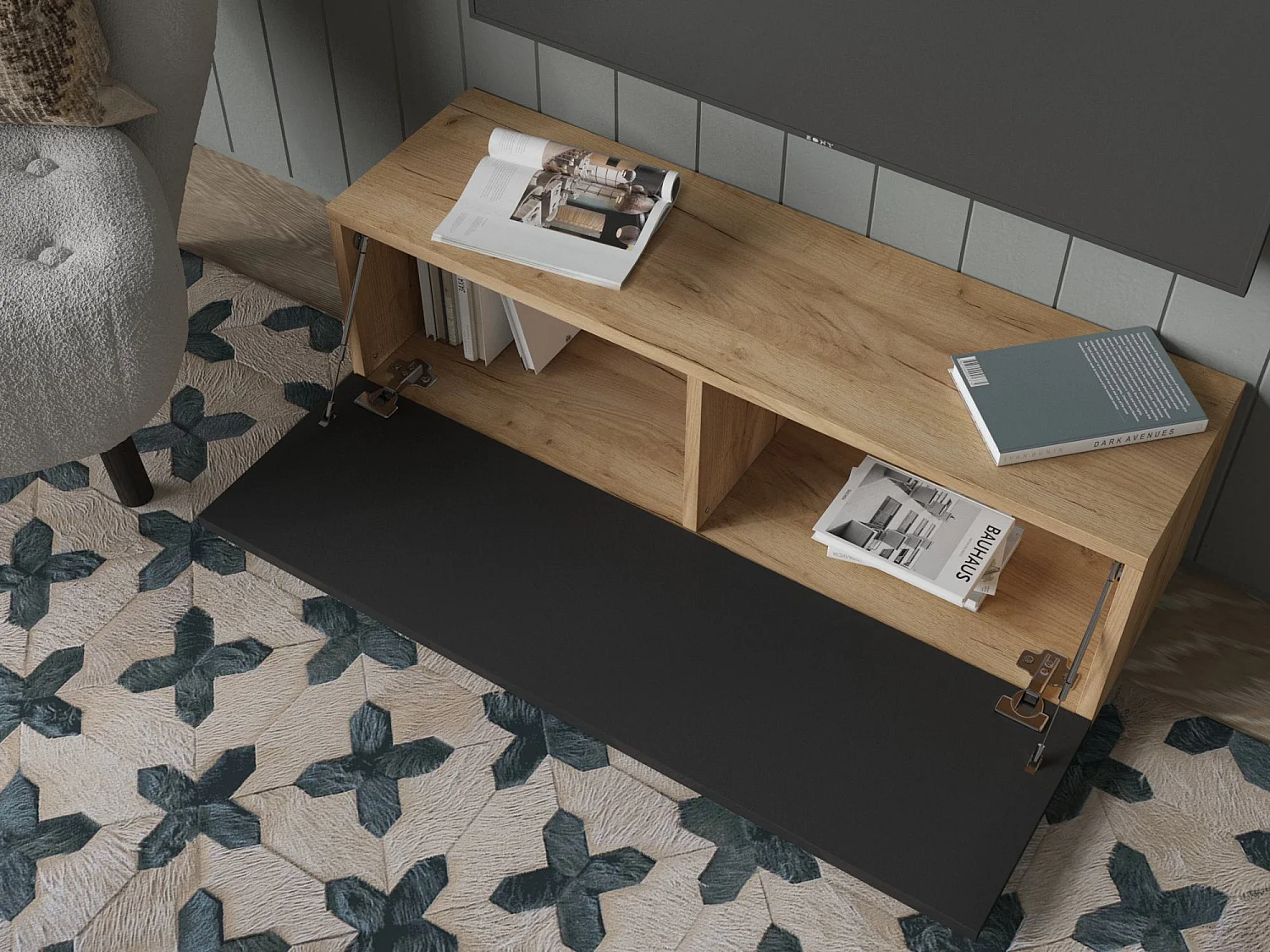 TV‑Möbel 105 cm / 140 cm – Modern, hängend & schwebend für Wohnzimmer