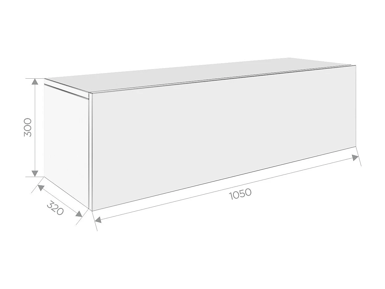 TV‑Möbel 105 cm / 140 cm – Modern, hängend & schwebend für Wohnzimmer