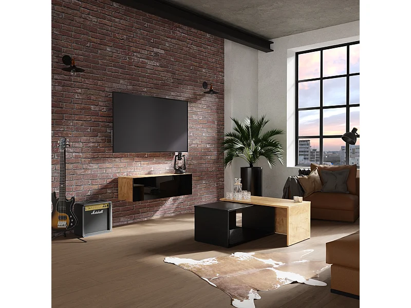 TV‑meubel 105 cm / 140 cm – Modern, hangend en zwevend voor de woonkamer