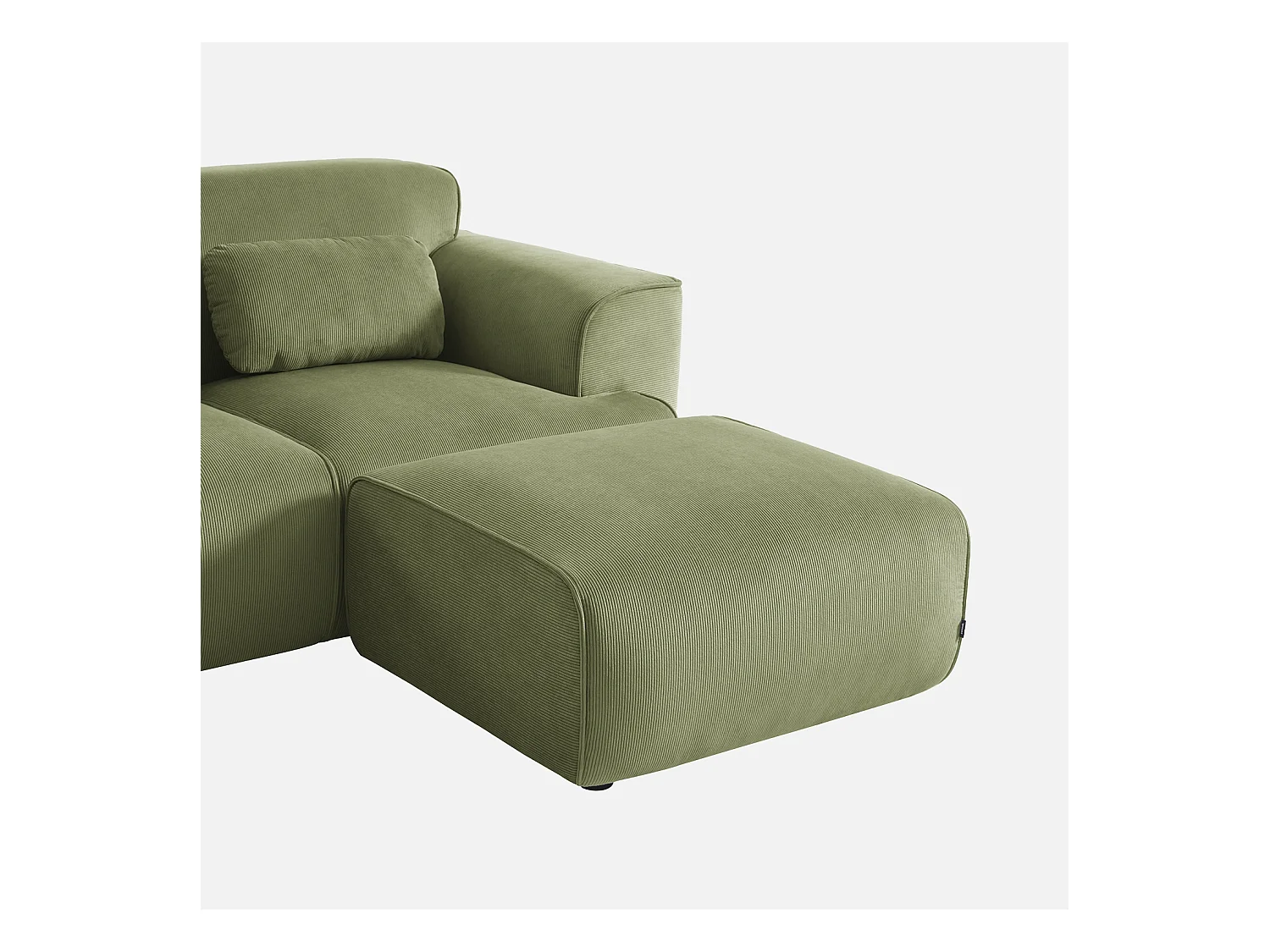 Puff, reposapiés para sofá 2 plazas wallas terciopelo de pana fina