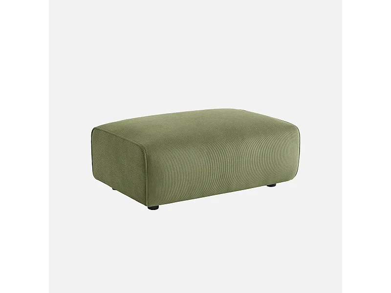 Puff, reposapiés para sofá de 3 plazas wallas terciopelo de pana fina