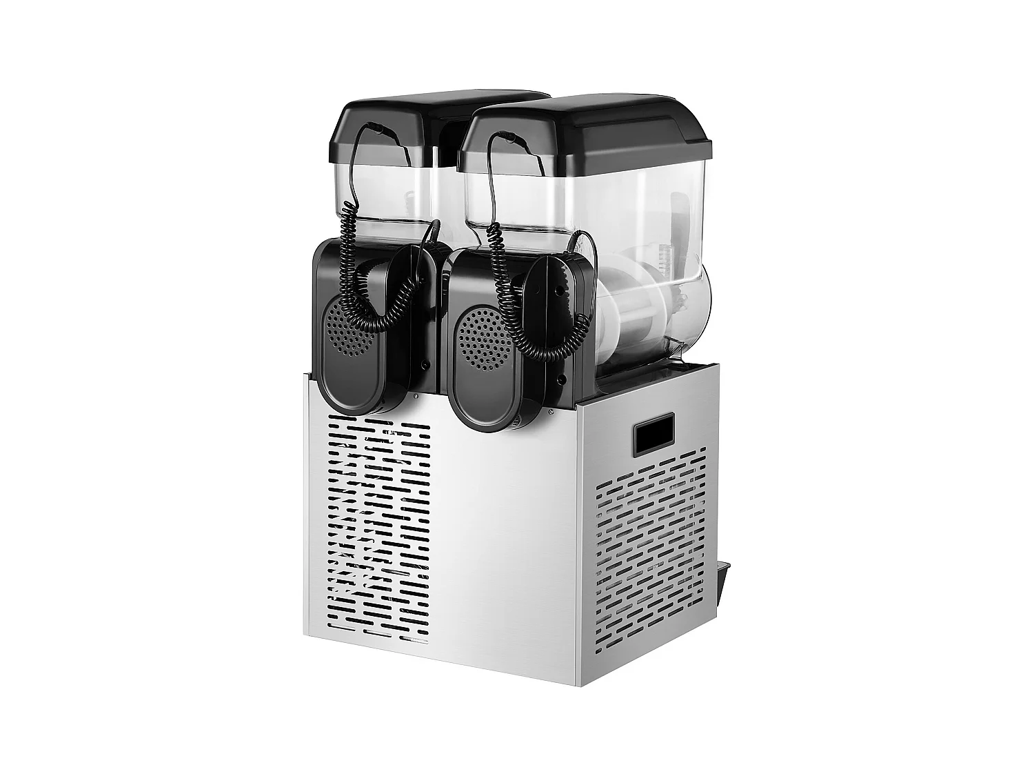 Machine à Granité SucceBuy Commerciale  2 x 12L , Machine à Smoothie Margarita, pour Supermarchés, Cafés, Restaurants, Bars