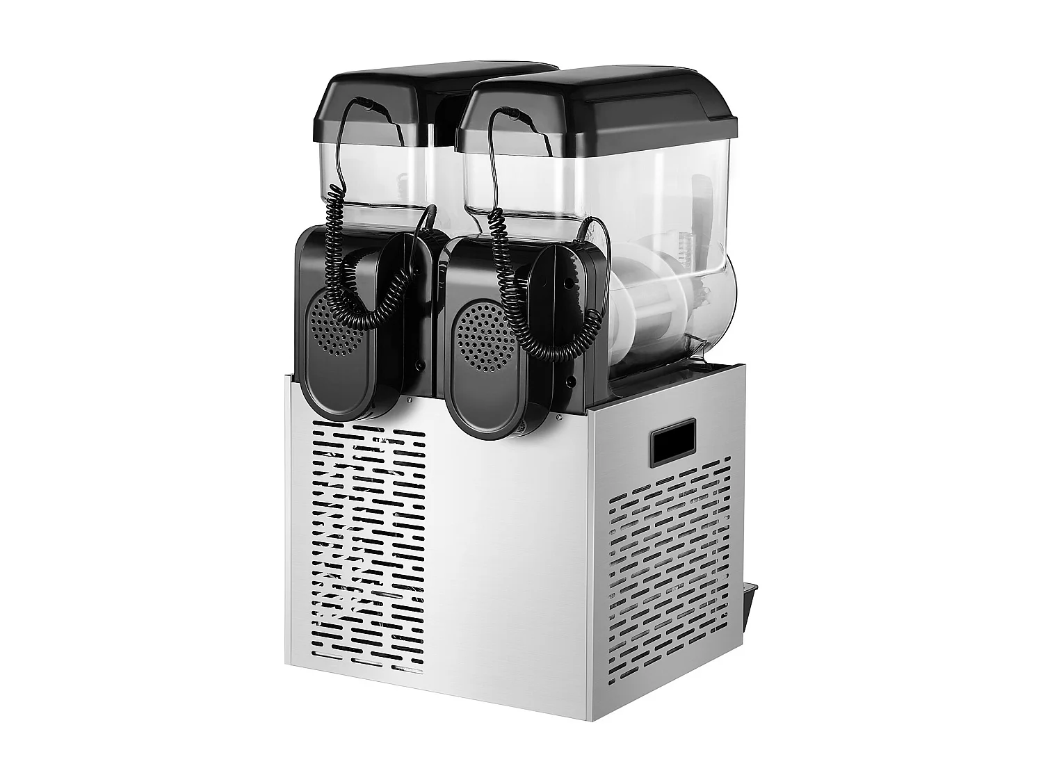 Machine à Granité SucceBuy Commerciale  2 x 12L , Machine à Smoothie Margarita, pour Supermarchés, Cafés, Restaurants, Bars