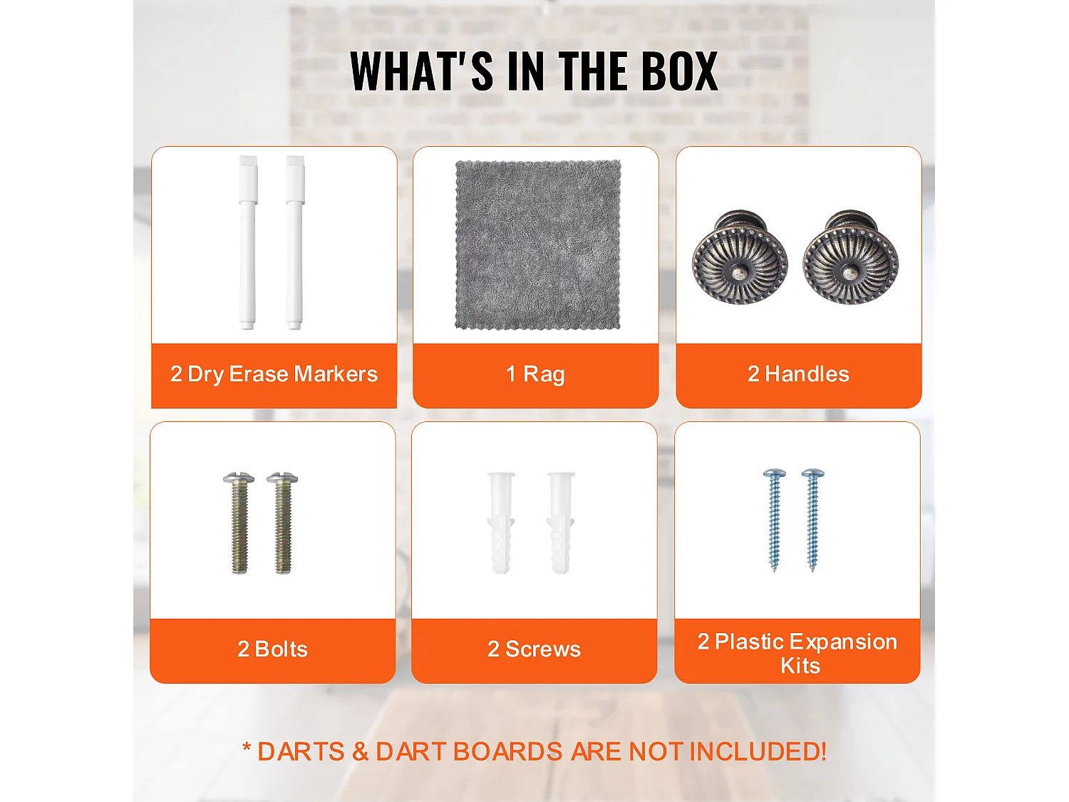 Kit Cible de Fléchettes et Armoire SucceBuy, Armoire à Fléchettes en Bois Massif, Assemblage Facile, pour Jeux de Cricket