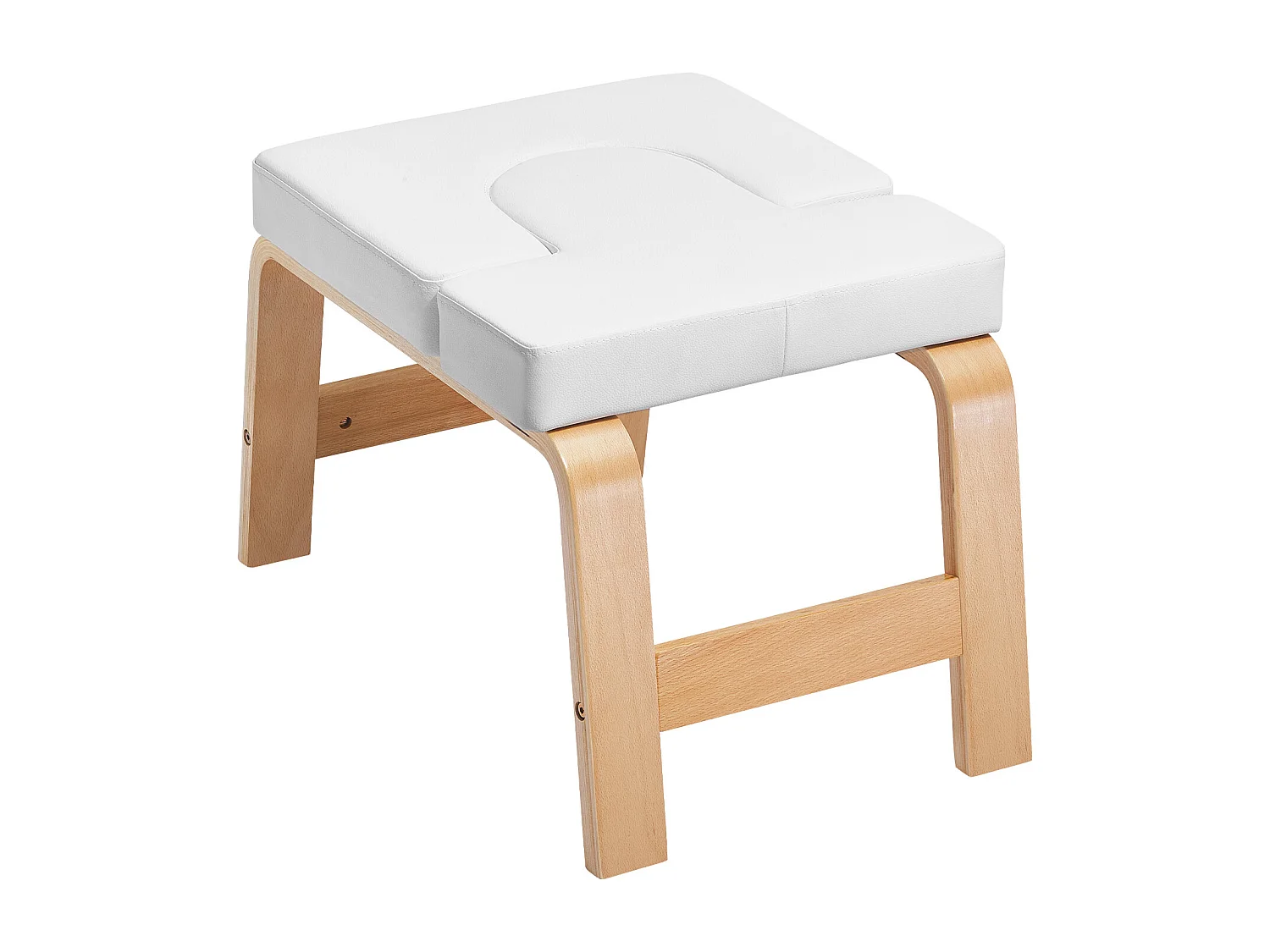 Sedia per Yoga SucceBuy, Sedia per Yoga per Fare la Posizione del Daino (Poirier), 136 kg, per Allenamento di Forza e Bilanciamento, Palestra, Bianco