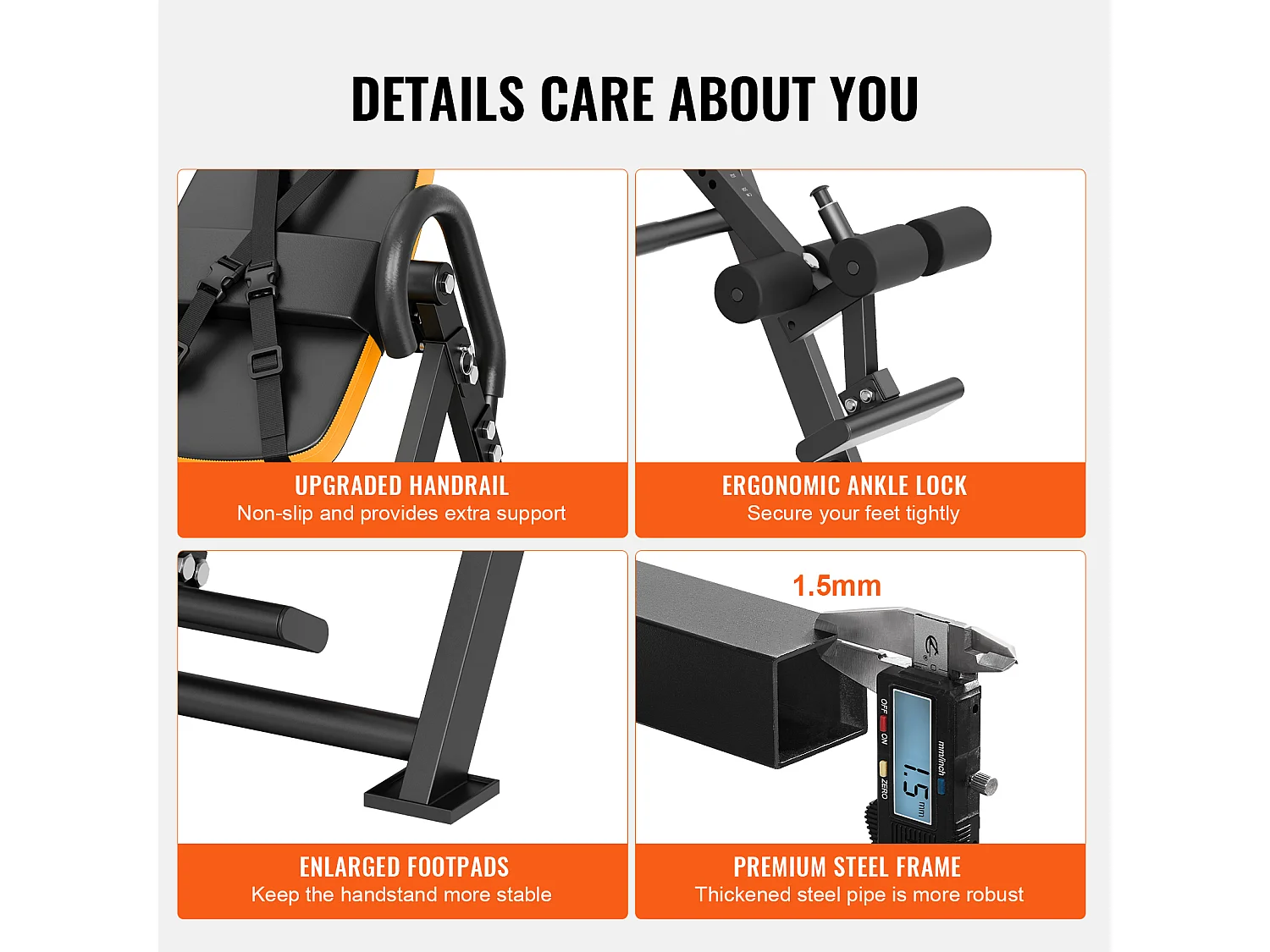 Table d'Inversion Pliable, Banc de Yoga SucceBuy, Capacité de Charge 136 kg, Table d'Inversion Pliable