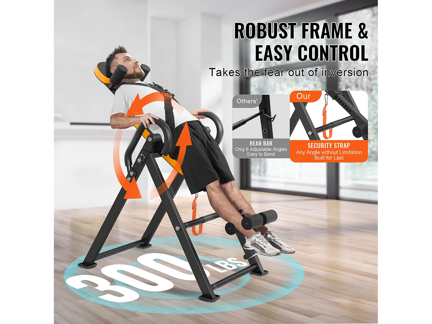 Table d'Inversion Pliable, Banc de Yoga SucceBuy, Capacité de Charge 136 kg, Table d'Inversion Pliable