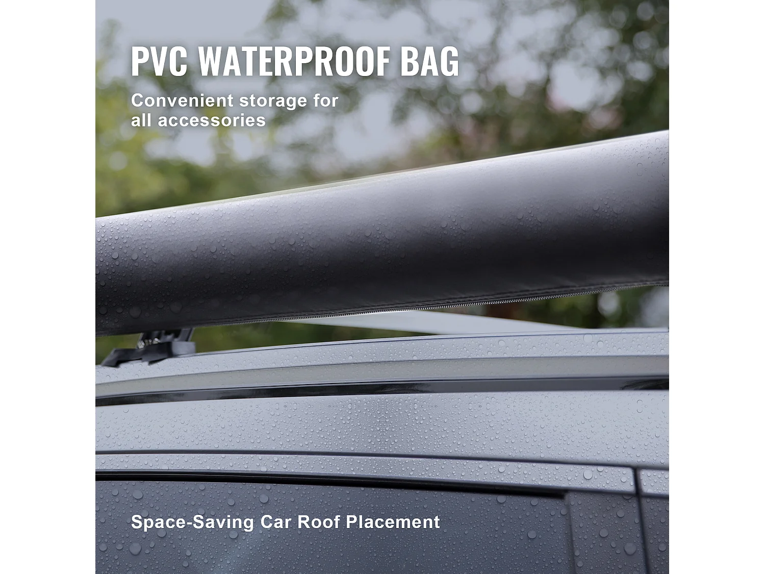 Auvent de Véhicule, Carport SucceBuy, Couverture D'ombre 140 x 201 cm, PU3000mm UV50+