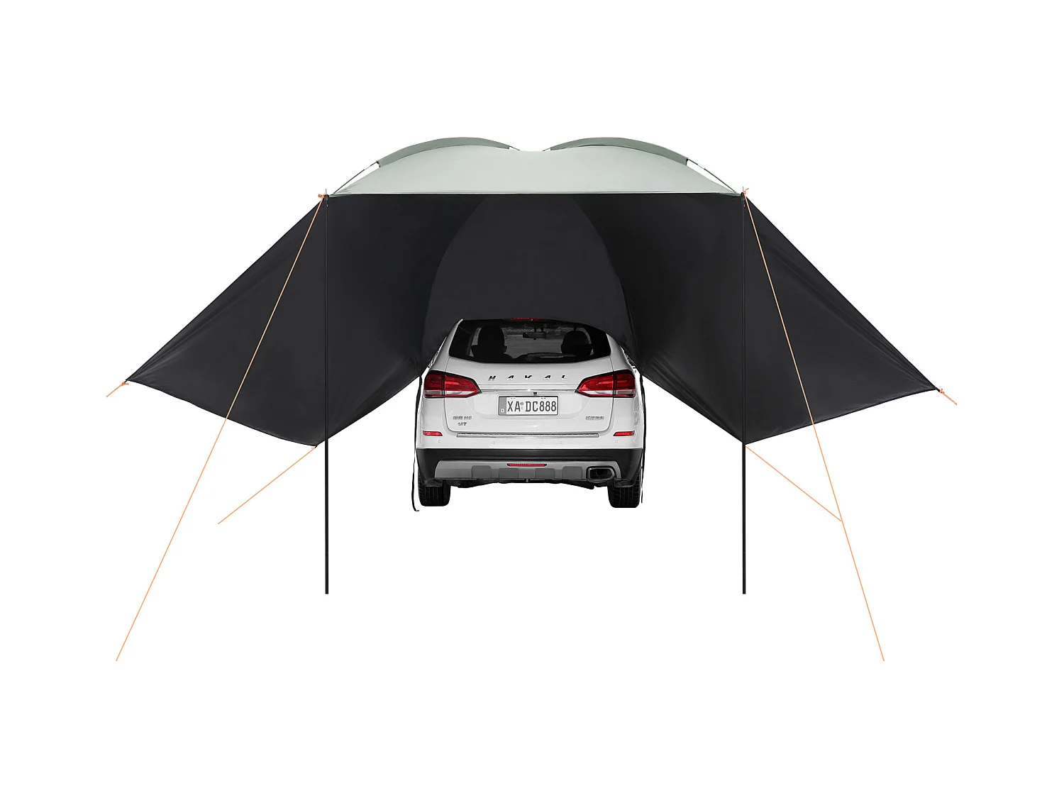 Auvent de Véhicule, Carport SucceBuy, Couverture D'ombre 305 x 213 cm, PU2000mm UV50+