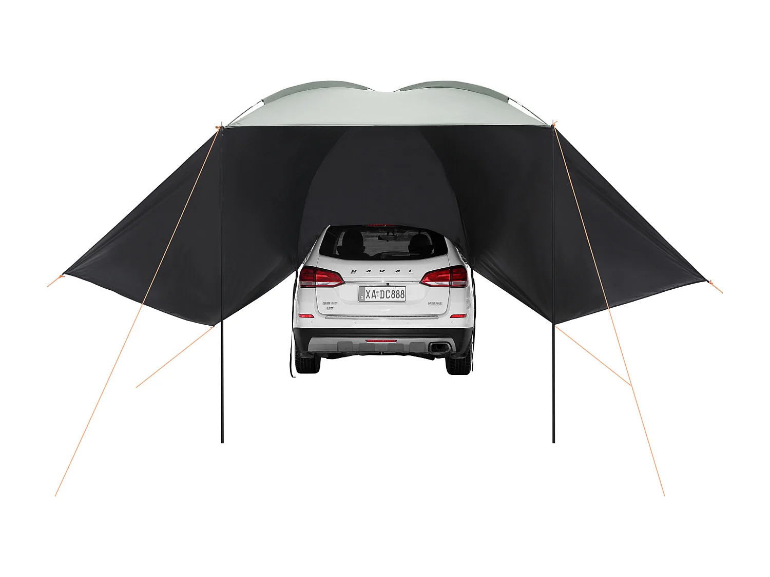 Auvent de Véhicule, Carport SucceBuy, Couverture D'ombre 305 x 213 cm, PU2000mm UV50+