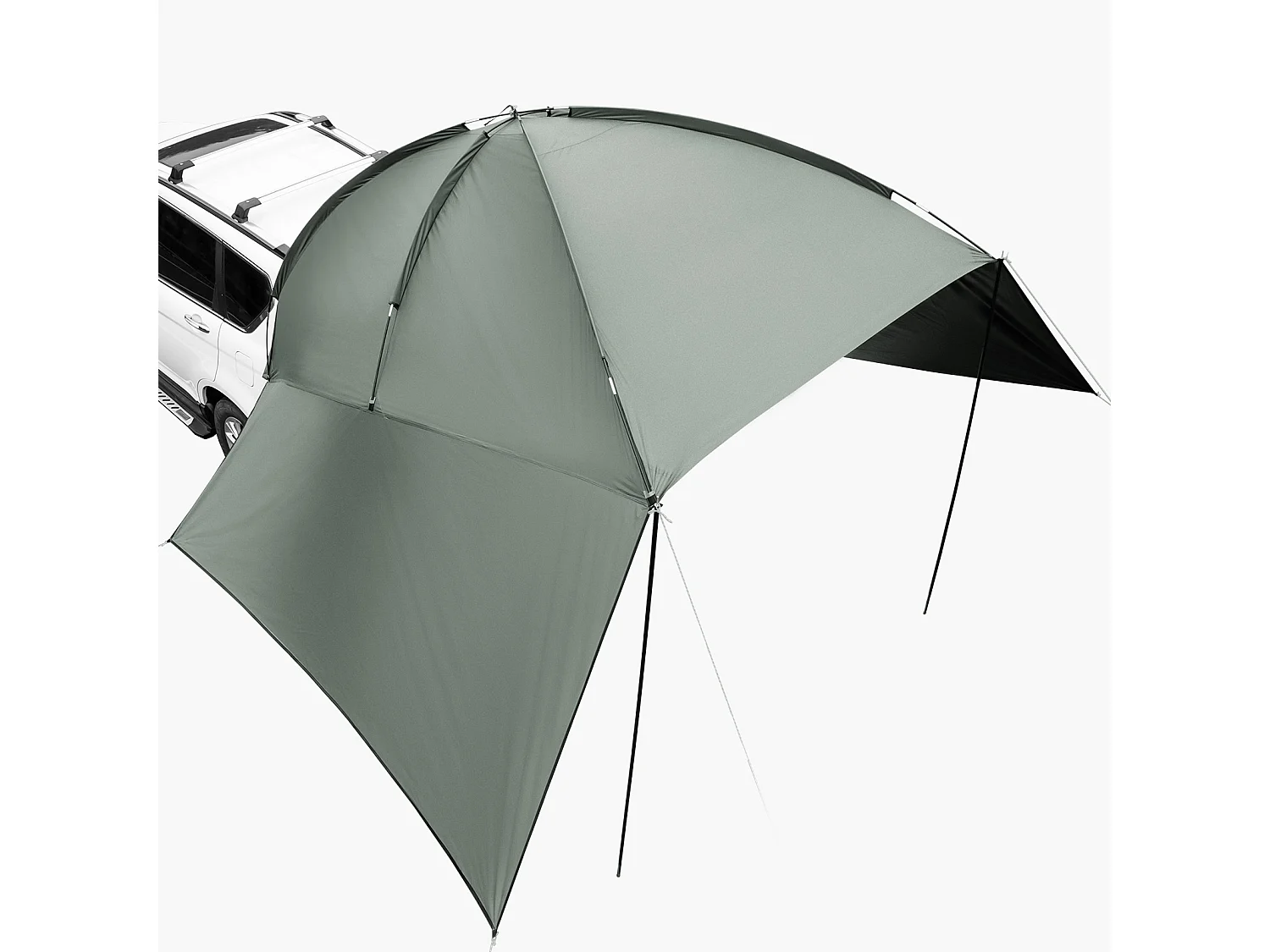 Auvent de Véhicule, Carport SucceBuy, Couverture D'ombre 305 x 213 cm, PU2000mm UV50+