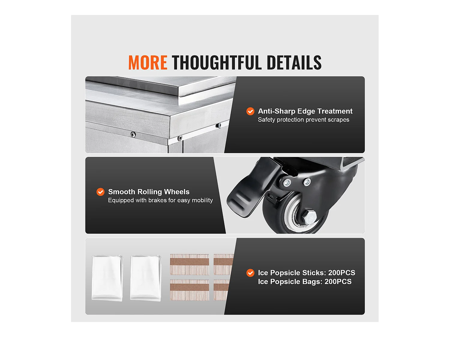 Machine à Glace SucceBuy Commerciale, Sorbetière Ensemble de Moules  Simples, Machine à Glaces 40 Pièces