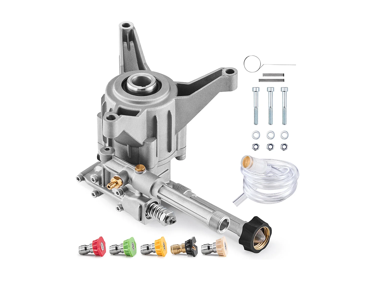Pompe de Nettoyeur Haute Pression SucceBuy, 22,2 mm, 3100 PSI, 2,5 GPM, 5 Buses Verticales, pour Honda, Troy Bilt, PowerStroke, Craftsman