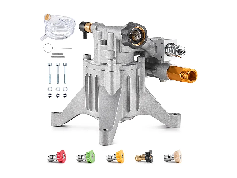 Pompe de Nettoyeur Haute Pression SucceBuy, 22,2 mm, 3300 PSI, 3 GPM, avec 5 Buses, Compatible avec RYOBI, Honda, Briggs, Stratton