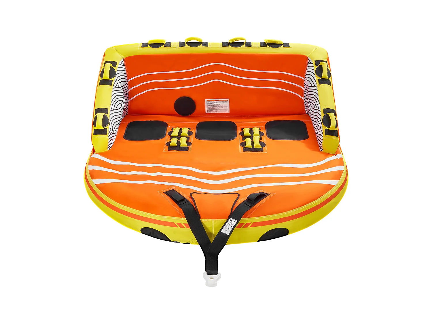 Bouée Tractée, SucceBuy Tube Remorquable pour la Navigation de Plaisance, Tube Gonflable pour Sports Nautiques pour 1 à 3 Passagers