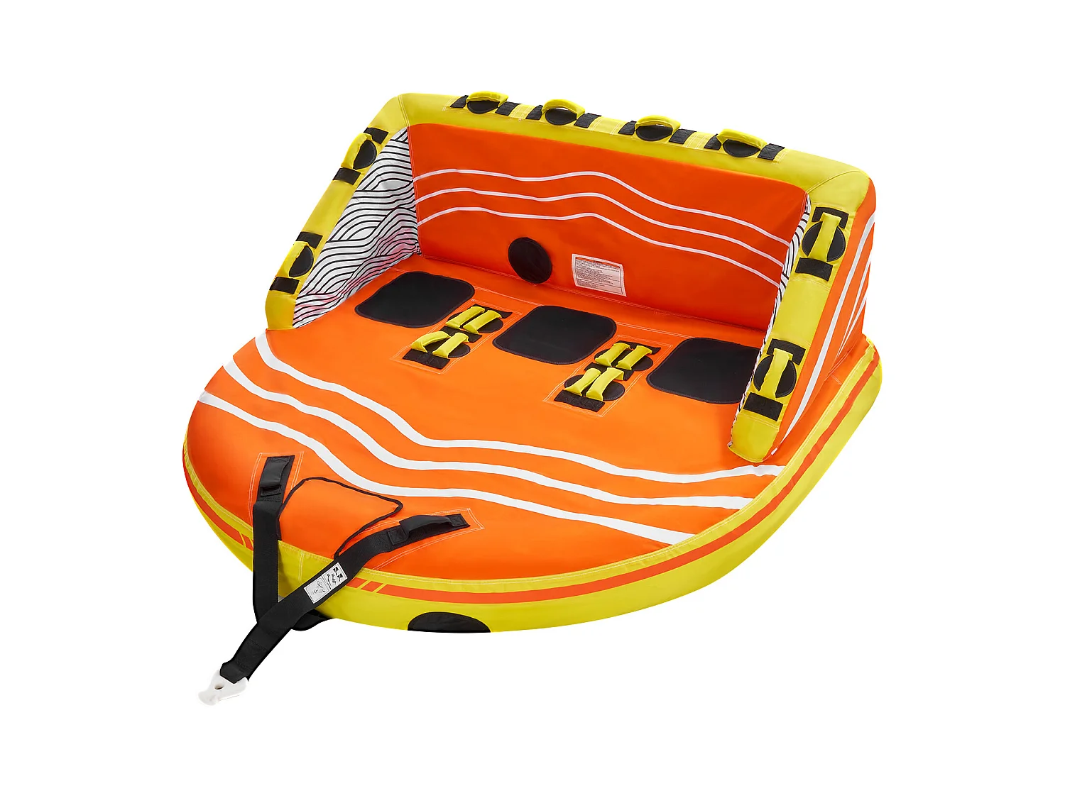 Bouée Tractée, SucceBuy Tube Remorquable pour la Navigation de Plaisance, Tube Gonflable pour Sports Nautiques pour 1 à 3 Passagers