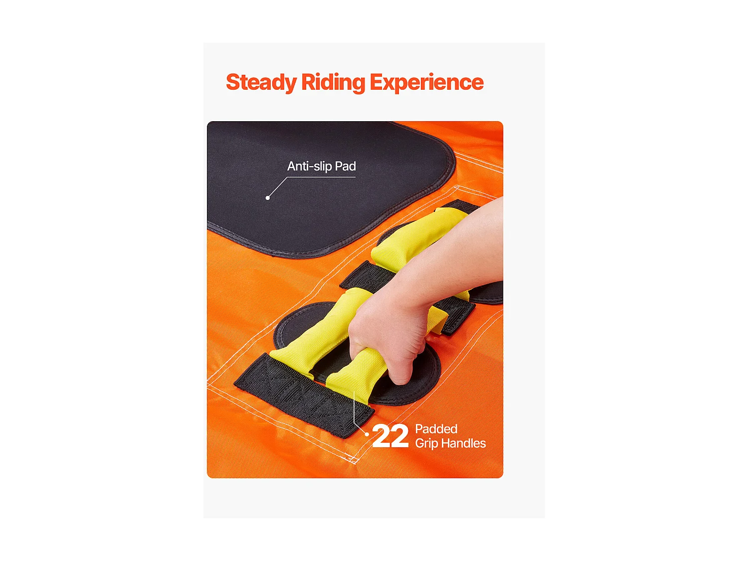 Bouée Tractée, SucceBuy Tube Remorquable pour la Navigation de Plaisance, Tube Gonflable pour Sports Nautiques pour 1 à 3 Passagers