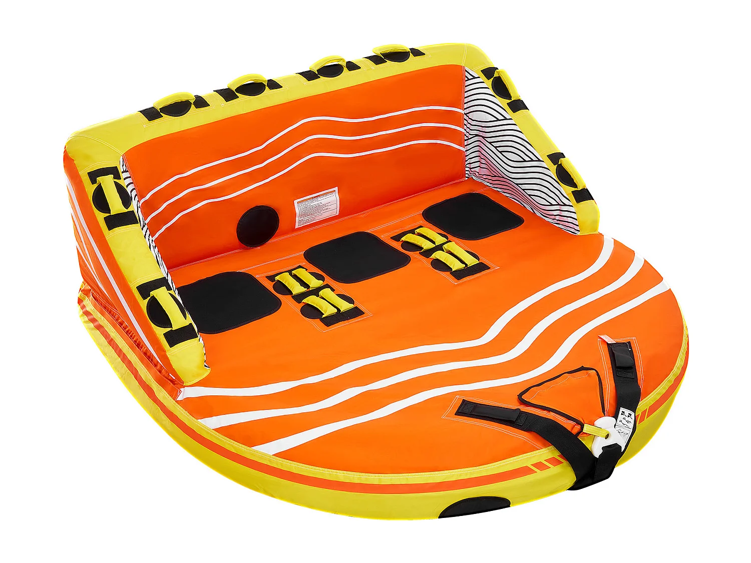 Bouée Tractée, SucceBuy Tube Remorquable pour la Navigation de Plaisance, Tube Gonflable pour Sports Nautiques pour 1 à 3 Passagers