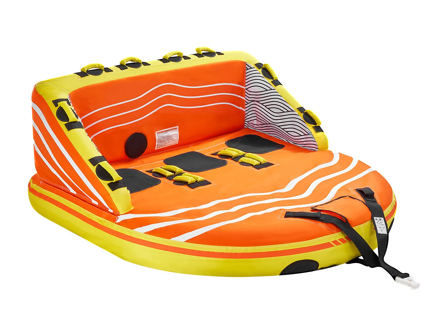 Bouée Tractée, SucceBuy Tube Remorquable pour la Navigation de Plaisance, Tube Gonflable pour Sports Nautiques pour 1 à 3 Passagers