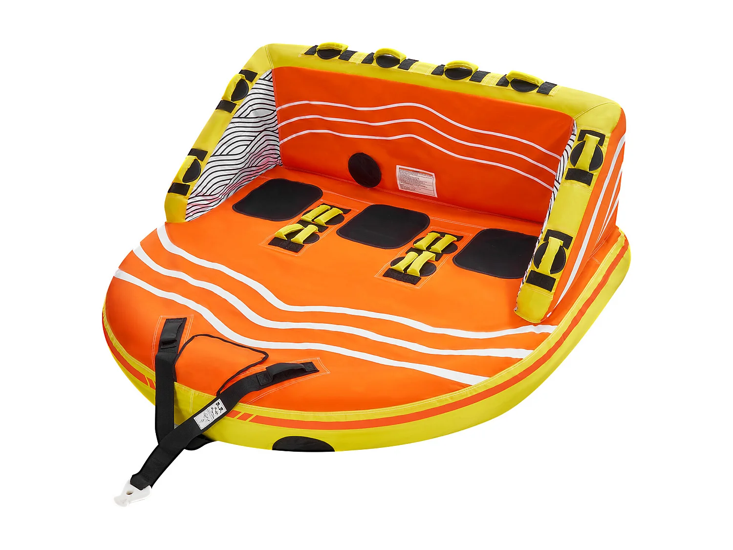 Bouée Tractée, SucceBuy Tube Remorquable pour la Navigation de Plaisance, Tube Gonflable pour Sports Nautiques pour 1 à 3 Passagers