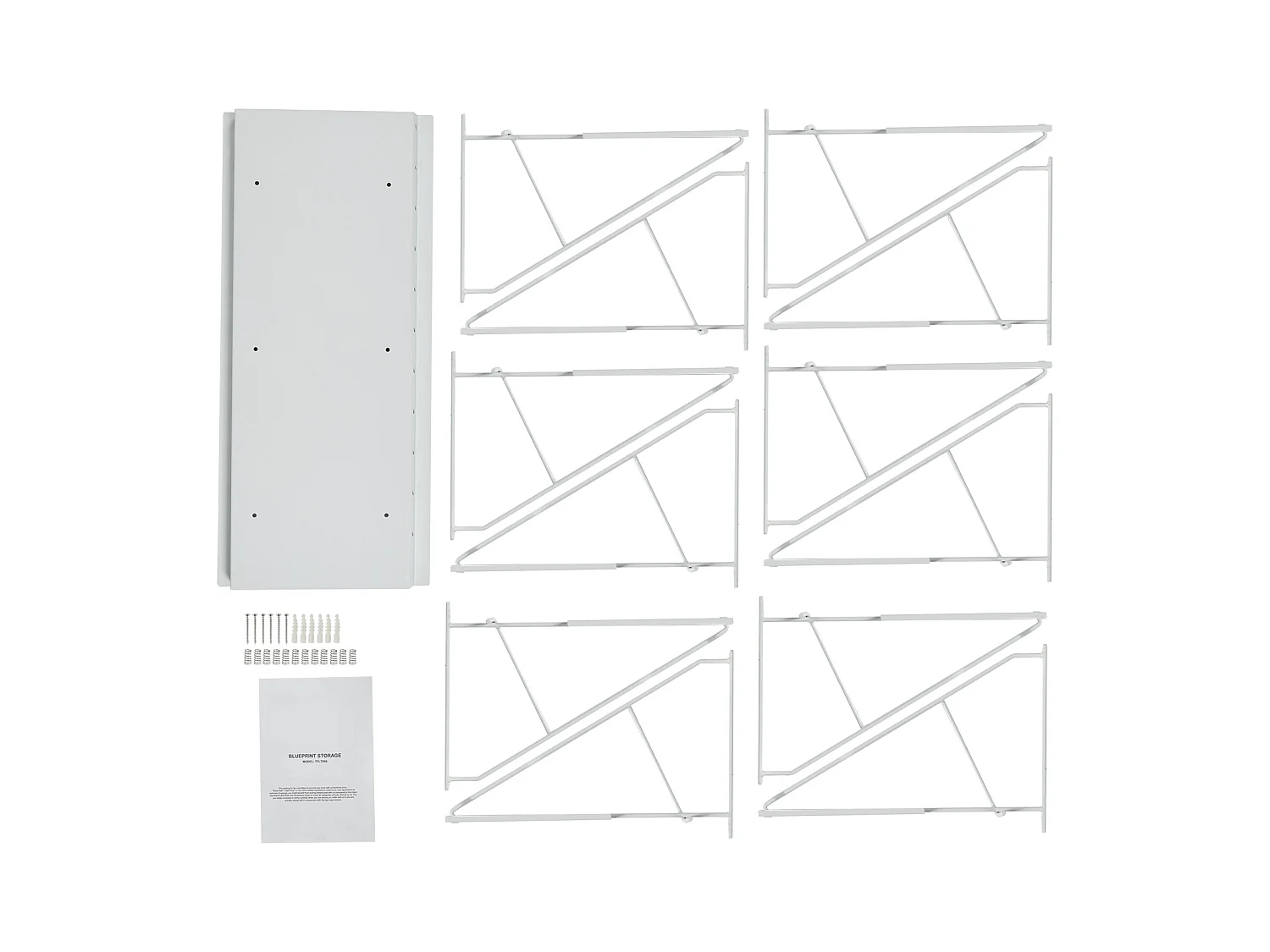 Étagère de Rangement Mural pour Plans SucceBuy, 12 Supports Pivotants, peut Contenir 1 200 Feuilles