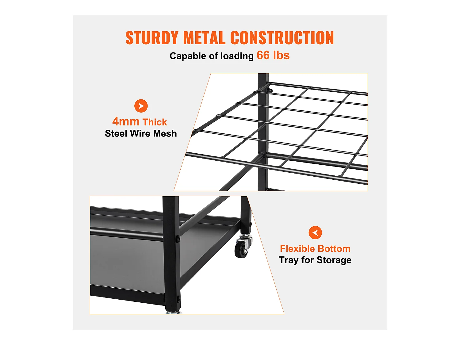 Regał Magazynowy SucceBuy z 50 Przegrodami, Mobilny, na Kółkach