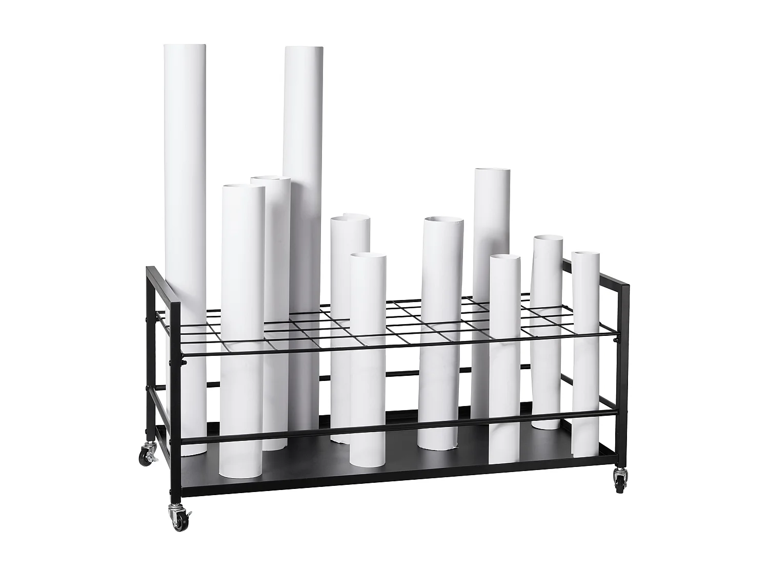 Étagère de Rangement SucceBuy à 50 Emplacements, Mobile avec Roulettes