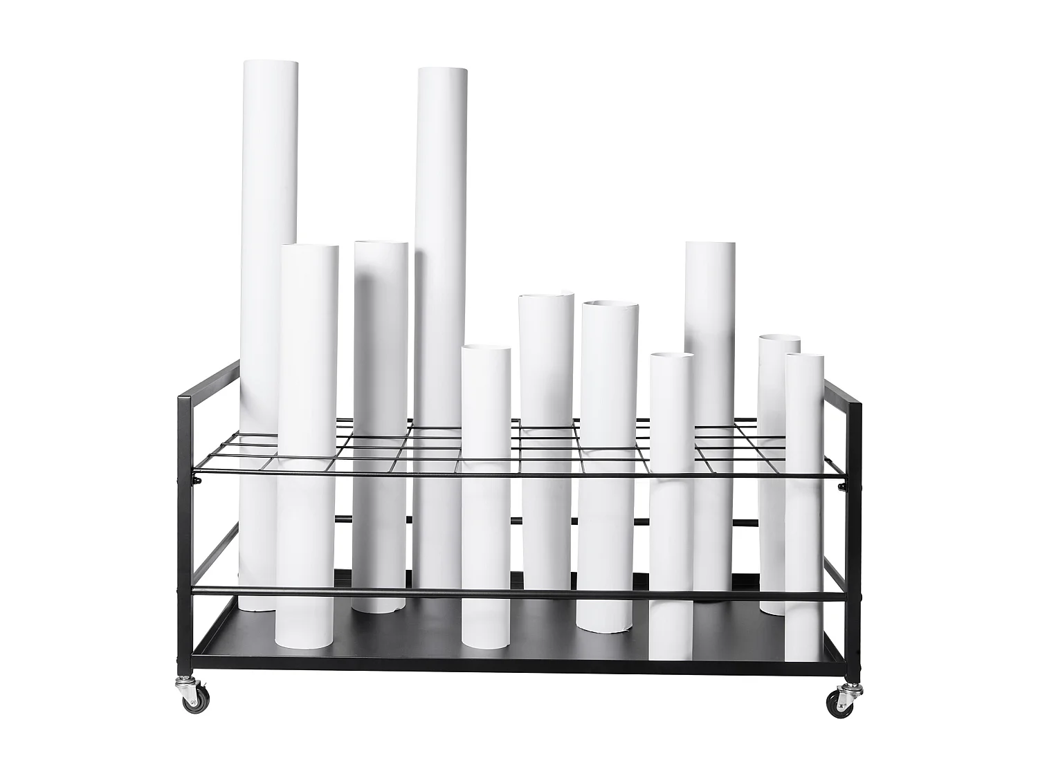 Étagère de Rangement SucceBuy à 50 Emplacements, Mobile avec Roulettes